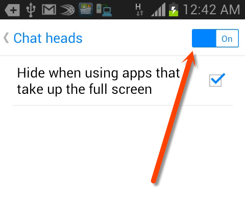 How to Disable Chat Heads Bubble of Facebook Messenger on Android