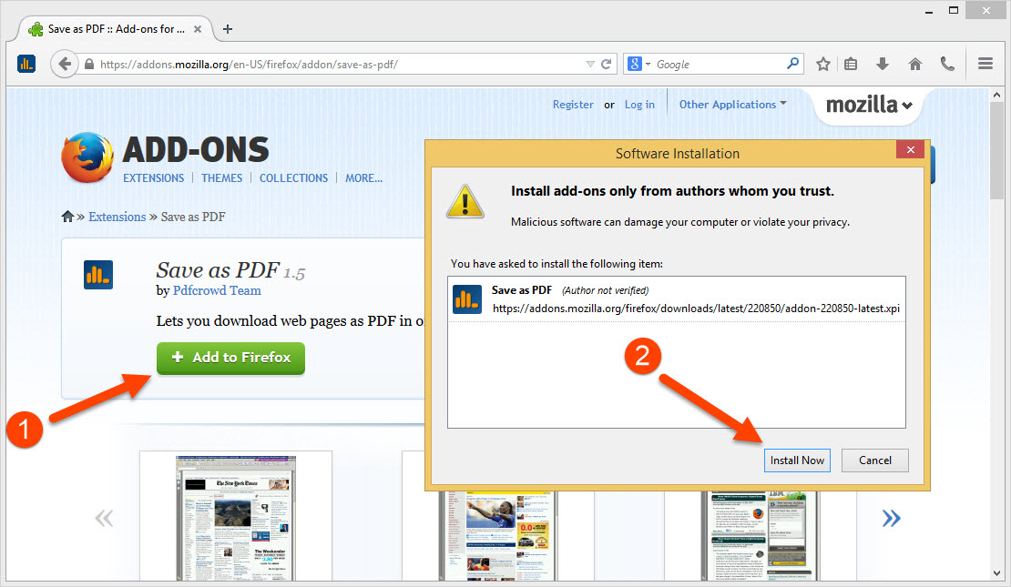 firefox download page as pdf