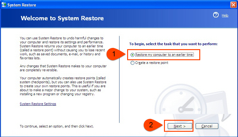 Program To Restore Your Computer