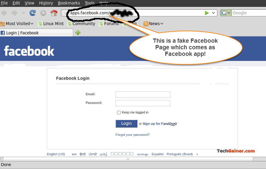 How Fake Facebook Login Page is Used to Hack Facebook Accounts