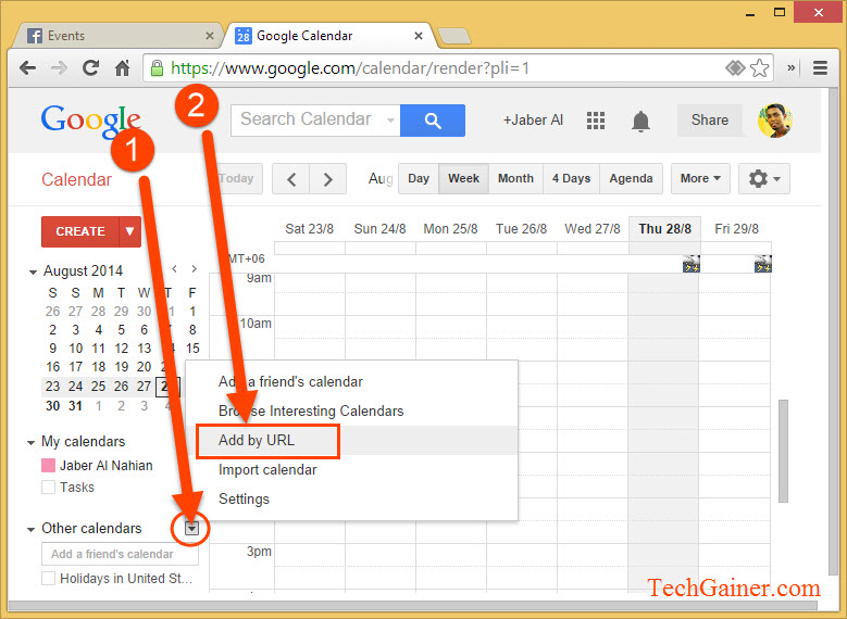 How to Sync Facebook Events with Google Calendar and Android TechGainer