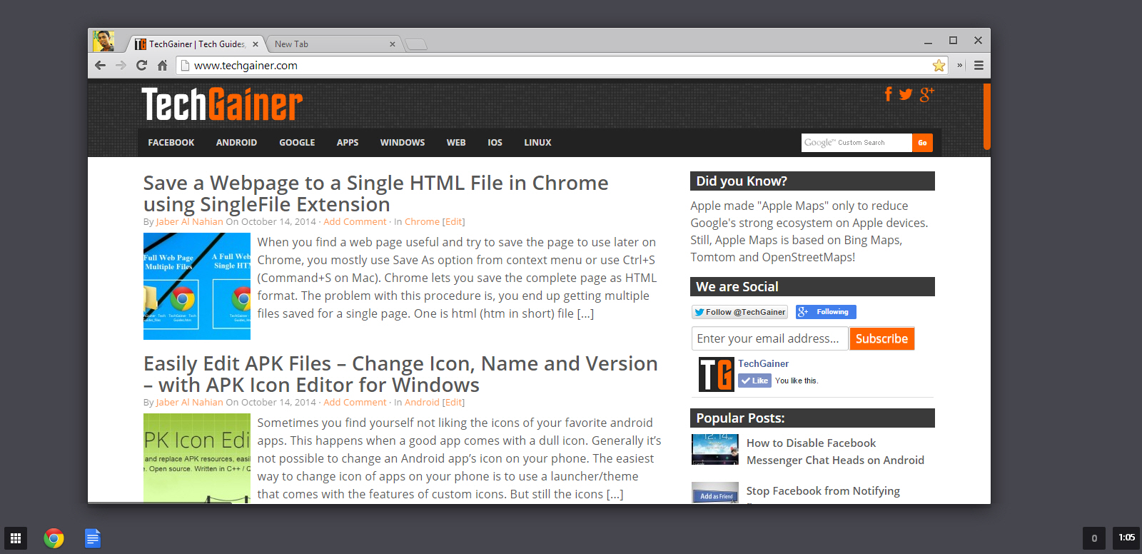 Disable Chrome Always Running in Windows 8 Mode | TechGainer