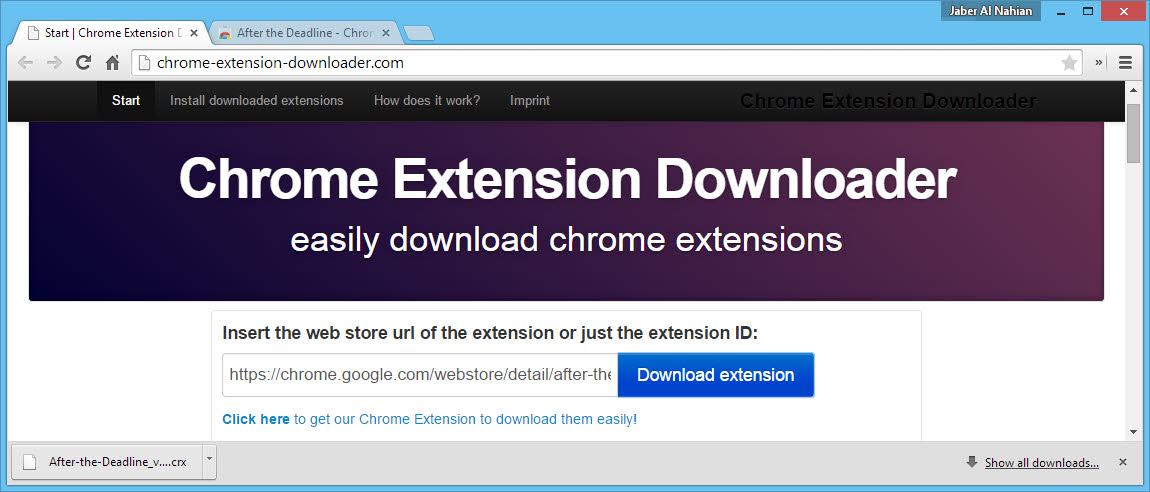 youtube downloader google chrome extension windows 10