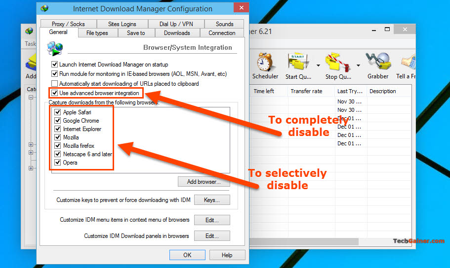 How to Disable IDM Browser Integration Selectively or ...